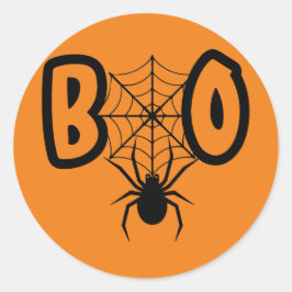 Adesivo Spider Web Boo Halloween Sticker