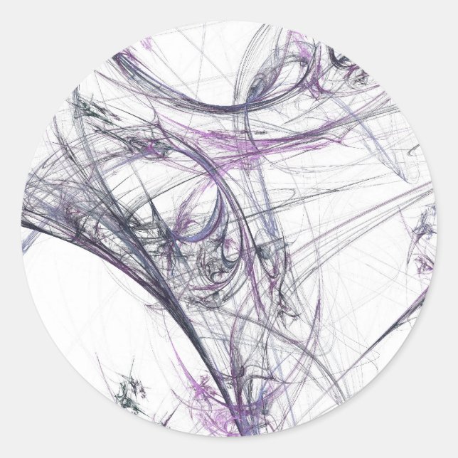 Adesivo Spider Web Fractal BackgroundRound Sticker (Frente)