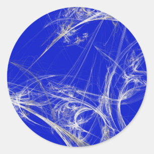 Adesivo Spider Web Fractal BackgroundRound Sticker