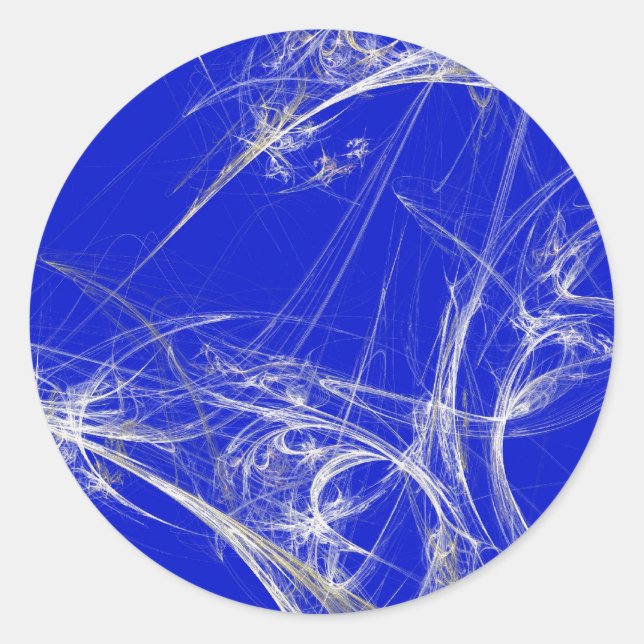 Adesivo Spider Web Fractal BackgroundRound Sticker (Frente)