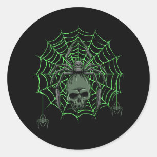 Adesivo Spider Web Skull Horror Halloween Costume Spiderwe