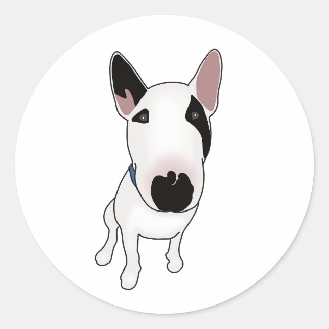 Adesivo Spike, o Bull Terrier Inglês (Frente)