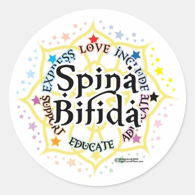 Adesivo Spina Bifida Lotus (Frente)