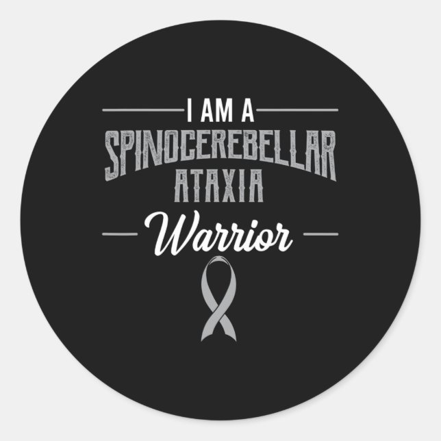 Adesivo Spinocerebellar Ataxia Warrior Awareness Ribbon Sc (Frente)
