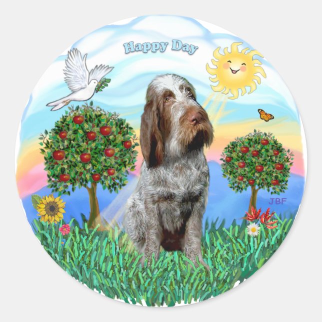 Adesivo Spinone Italiano (ruão 11) (Frente)