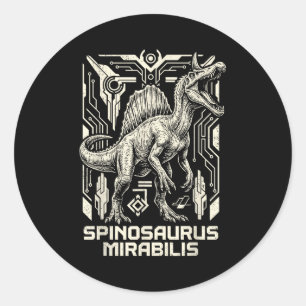 Adesivo Spinosaurus mirabilis novo dinossauro pré-históric