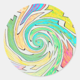 Adesivo Spiral Caught in Colorful Maze