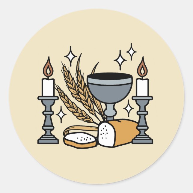 Adesivo Spiritual Faith and Grace – Uplifting Christian (Frente)