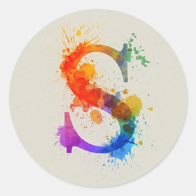 Adesivo Splash de Aquarela S (Frente)