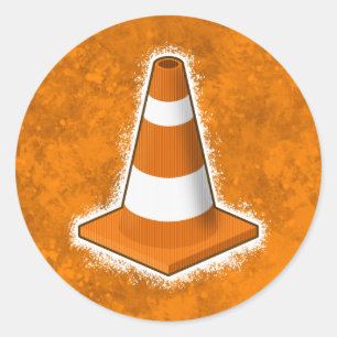 Adesivo Splatter do cone da segurança de tráfego