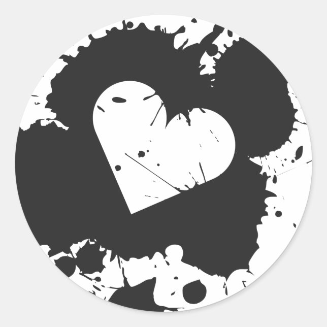Adesivo Splatter Heart 2 Sticker (Frente)