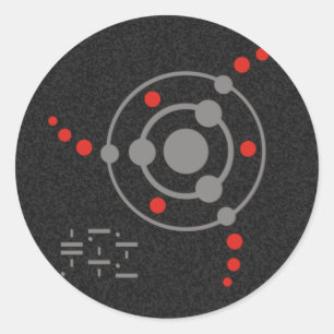 Adesivo splatter   preto do círculo II da colheita