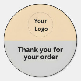 Adesivo Split-Color Logo Thank You Business Sticker