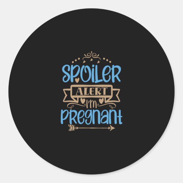 Adesivo spoiler alert i'm pregnant (Frente)