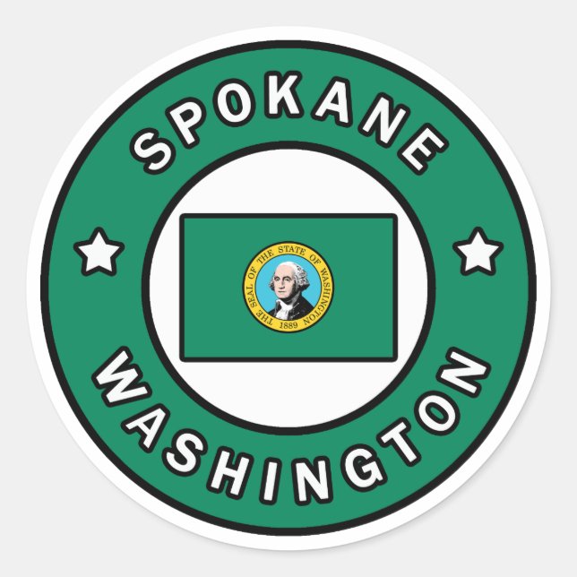 Adesivo Spokane Washington (Frente)