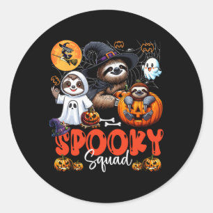 Adesivo Spookeen Halloween Squad Três Horrores Sloths Cosp
