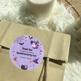 Adesivo Spooktacular Obrigado Ghost Roxo de Halloween Boni