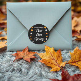 Adesivo Spooky 4º aniversário