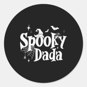 Adesivo Spooky Dada Bruxa Dia de as Bruxas engraçado Pai d