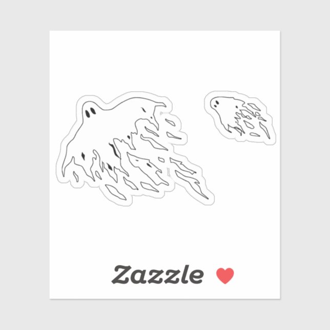 Adesivo Spooky Ghosts (Folha)