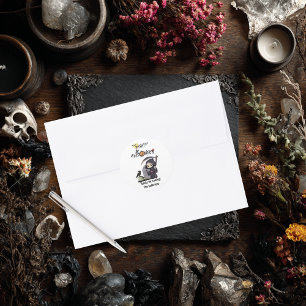 Adesivo Spooky Grim Reaper Graveyard Crow Gothic Halloween