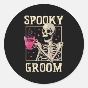 Adesivo Spooky Groom Skeleton Halloween Solteiro P
