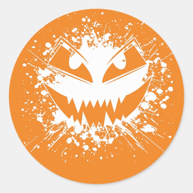 Adesivo Spooky Grunge Jack-O'-Lantern Sticker (Frente)