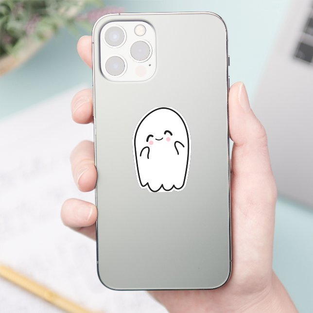 Adesivo Spooky Halloween Ghost (Telefone)