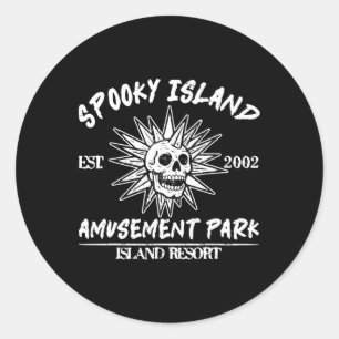 Adesivo Spooky Island Retro Halloween Skull 90s Halloween