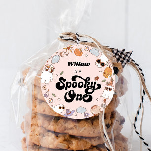 Adesivo Spooky One Groovy Halloween primeiro aniversario