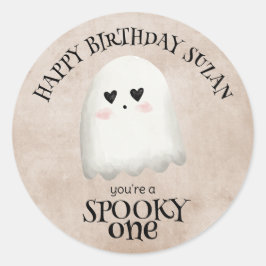 Adesivo Spooky One Kawaii Ghost Halloween Aniversário