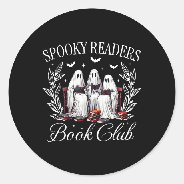 Adesivo Spooky Readers Book Club Engraçado Professor Fanta (Frente)
