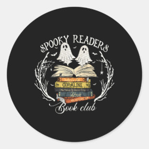 Adesivo "Spooky Readers Book Club" Professor Engraçado Gho