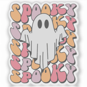 Adesivo Spooky Retro Ghost
