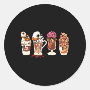 Adesivo "Spooky Season Fall Coffee Horror Movie and Coffee