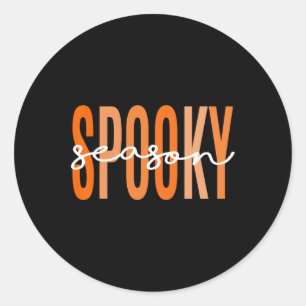 Adesivo Spooky Season Fall Pumpkin Halloween Estudo Profes