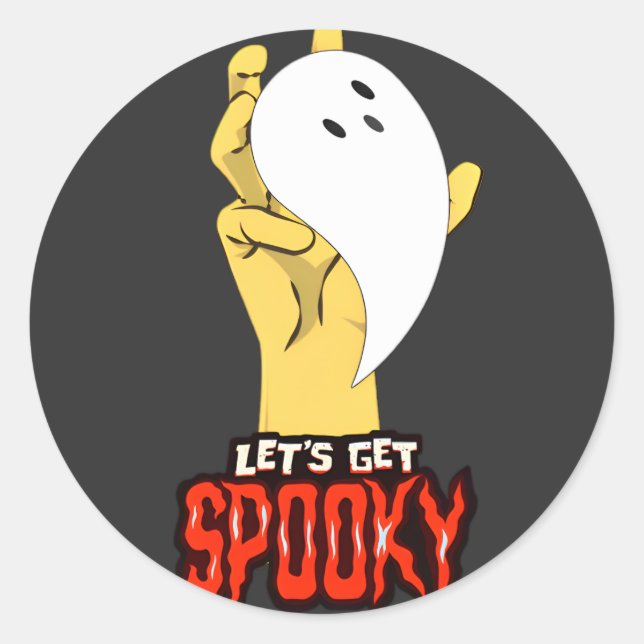 Adesivo Spooky Season Ghost Halloween Stickers (Frente)
