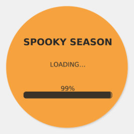 Adesivo Spooky Season Loading 99% - Halloween Sticker