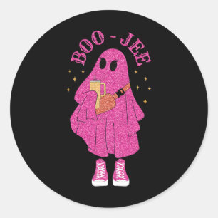 Adesivo Spooky Season Pink Ghost Halloween Costume Boujee