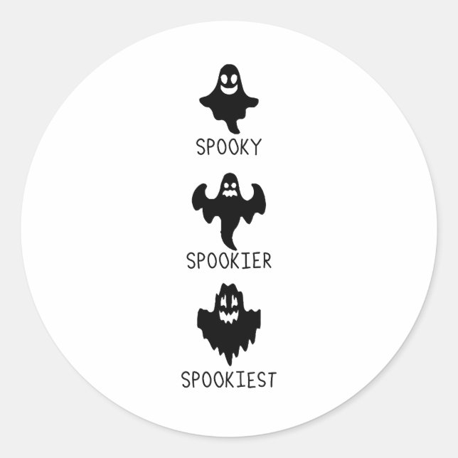 Adesivo Spooky spookier spookiest (Frente)