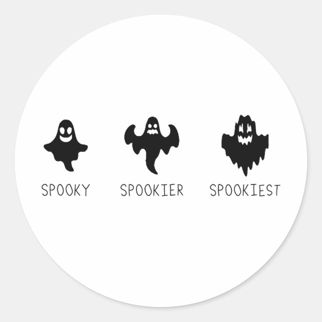 Adesivo Spooky Spookier Spookiest (Frente)