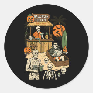 Adesivo Spooky Summer Halloween Retro Summer Horror Charac