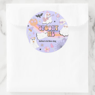 Adesivo Spooky, um primeiro aniversario do Halloween Groov