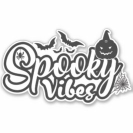 Adesivo Spooky Vibes Halloween