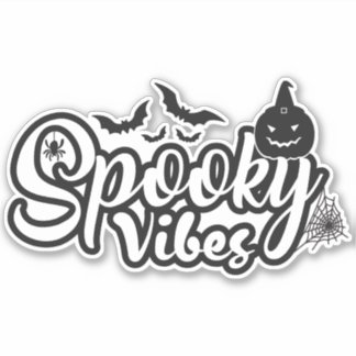 Adesivo Spooky Vibes Halloween
