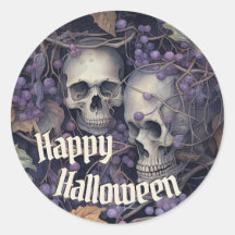 Spooky Vintage Skull Feliz Halloween