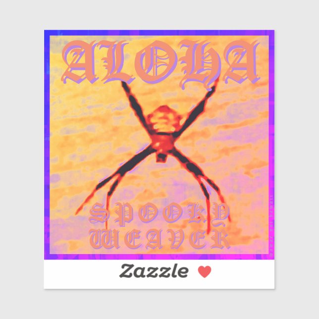 Adesivo Spooky Weaver (amarelo), Foto flexível (Folha)