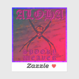 Adesivo Spooky Weaver (laranja), Foto flexível