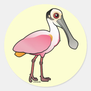 Adesivo Spoonbill róseo bonito