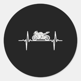 Adesivo Sportbike Ekg Biker Pulse Motorcycle Riders Hebeat